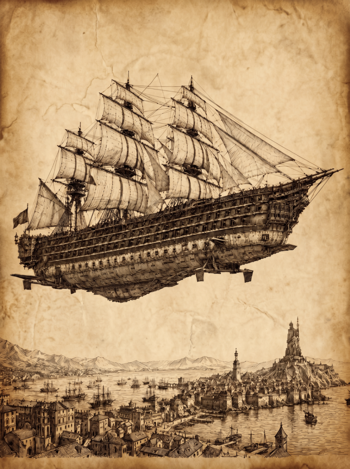 Justicar-class ship of the line in service as a privateer of the Duchy of Heller